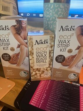 Eco Wax Strip Kit & Salon Wax Beads Refill - Cream